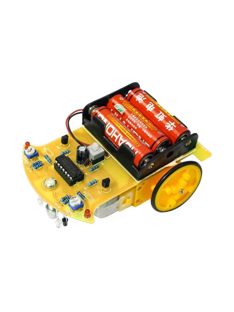 Zestaw DIY samodzielny montaż robota śledzącego linię D2-8 z 74LS00 i IR