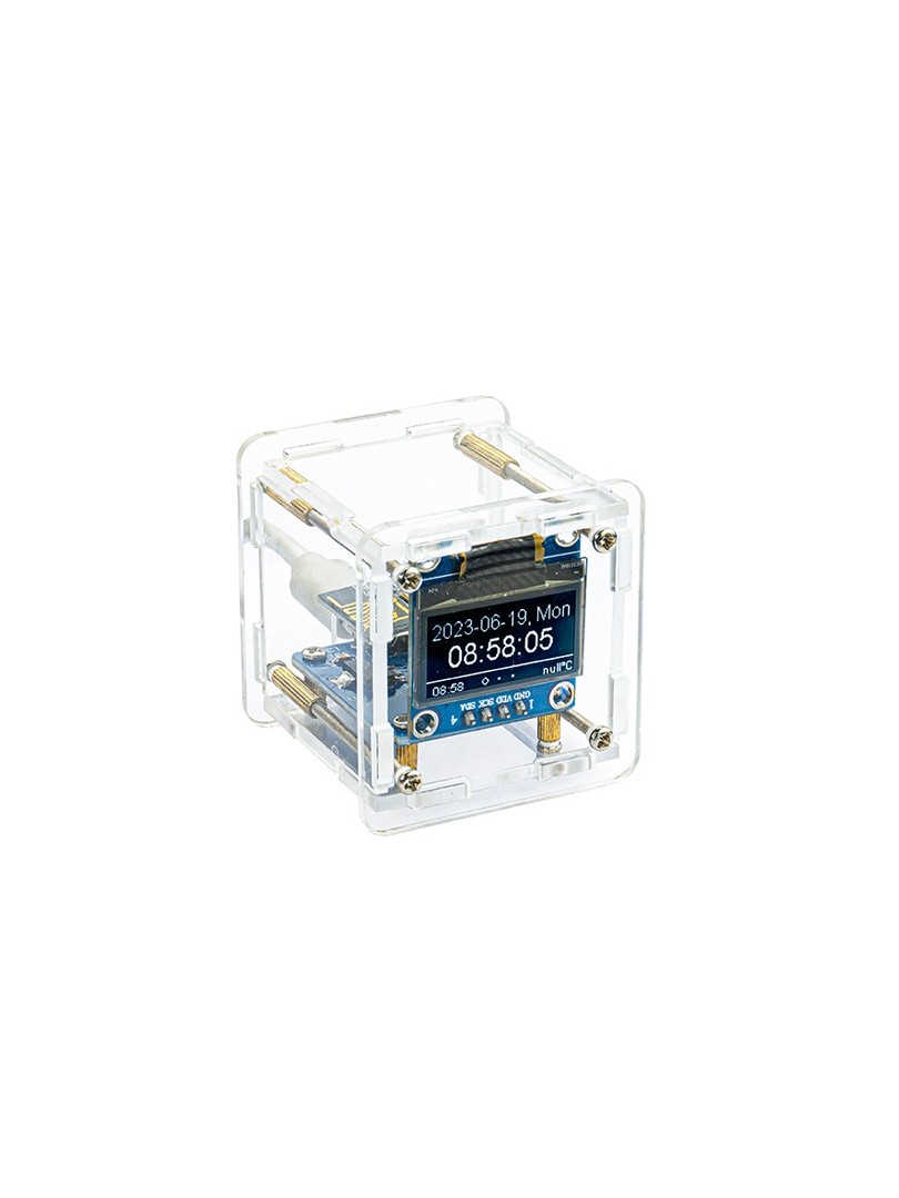 Zestaw DIY do samodzielnego montażu zegara pogodowego WiFi ESP8266