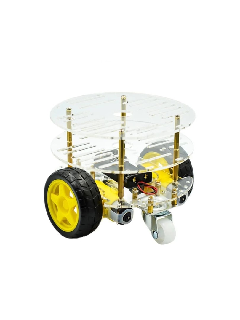 Zestaw do samodzielnego montażu trzywarowego wózka z akrylowych dysków DIY Kit