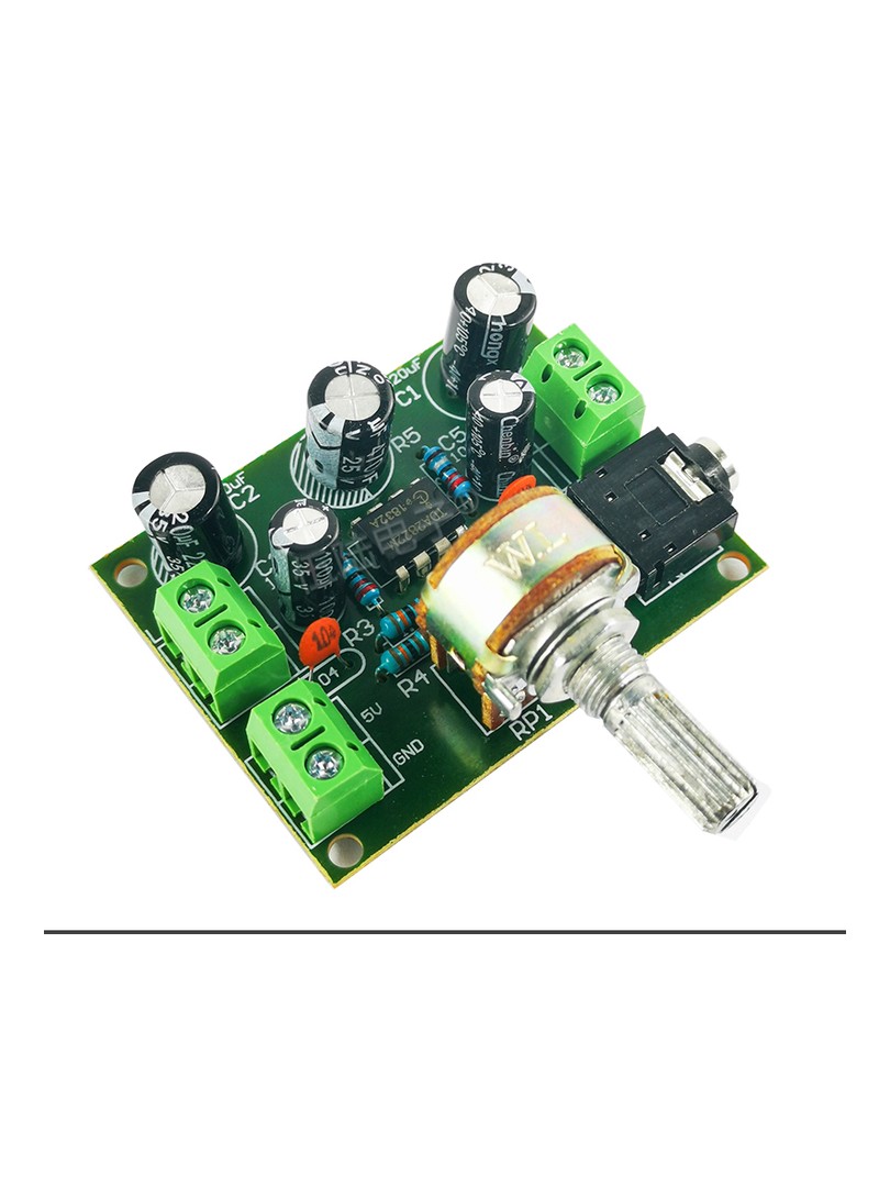 Zestaw DIY do samodzielnego montażu wzmacniacza audio stereo TDA2822