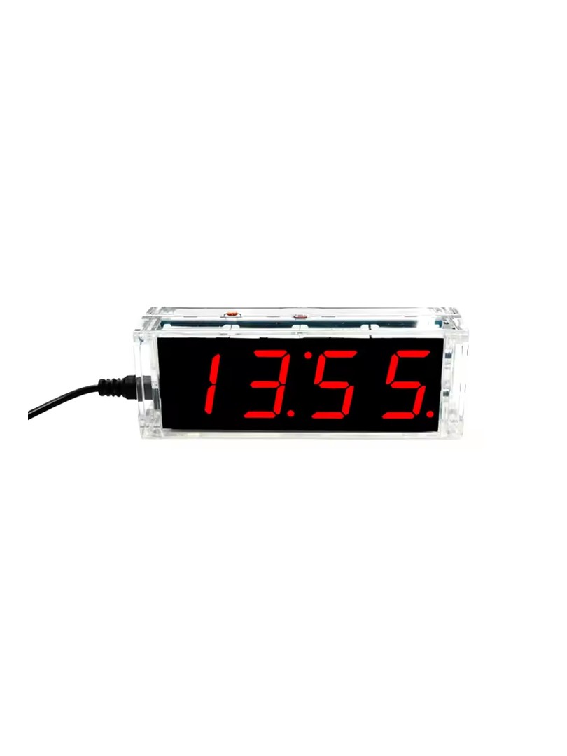 Zestaw do samodzielnego montażu zegar czerwony LED data temp alarm DIY