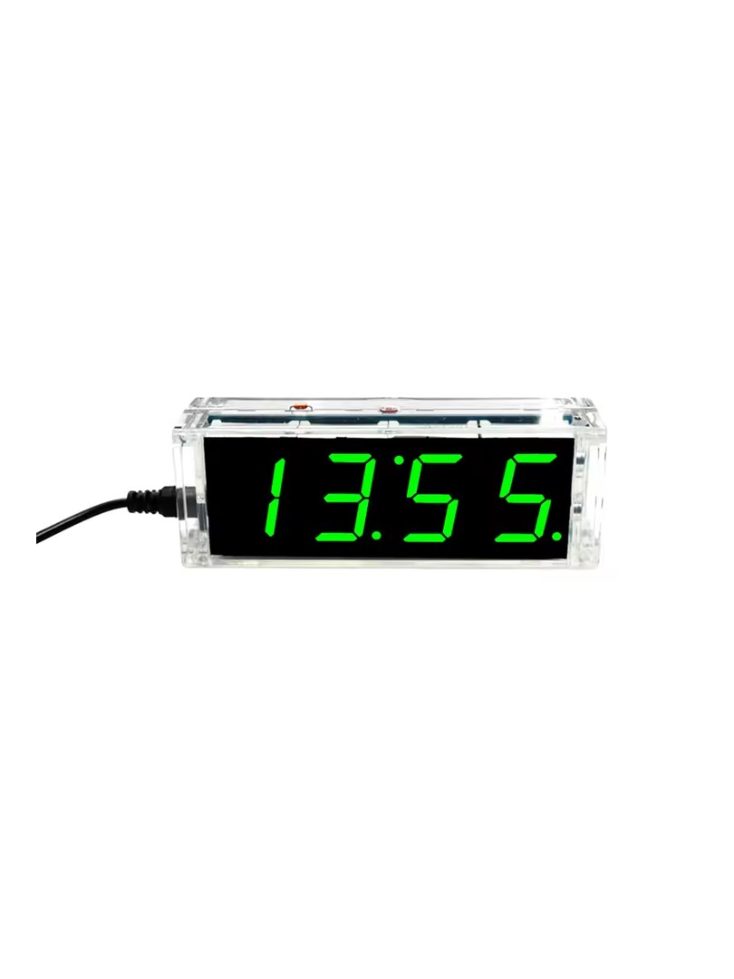 Zestaw do samodzielnego montażu zegar zielony LED data temp alarm DIY