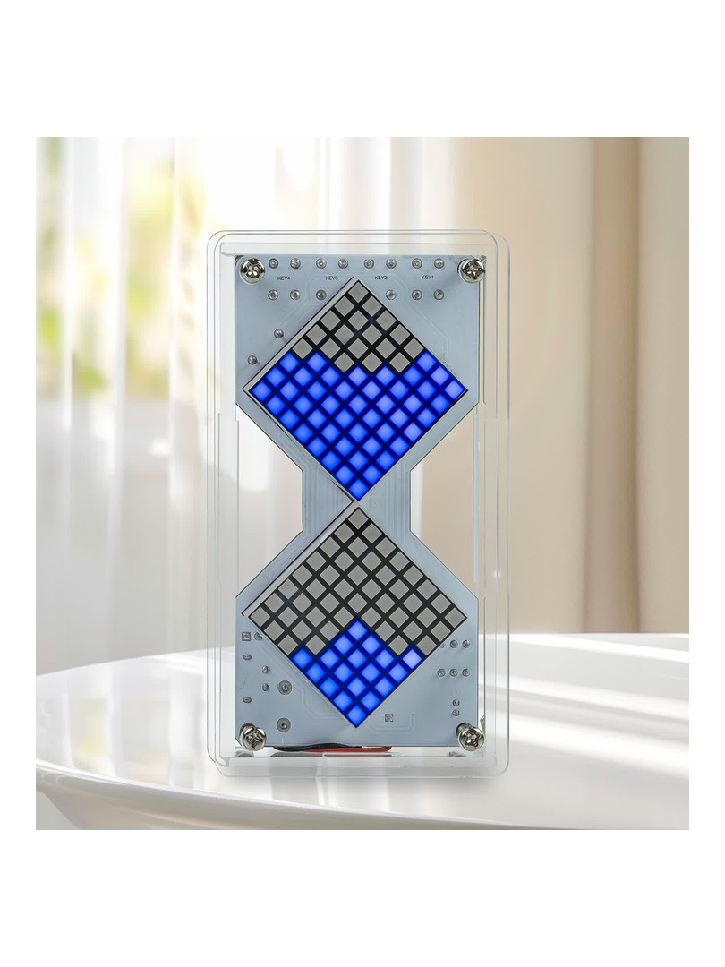 Zestaw do samodzielnego montażu niebieska klepsydra z czujnikiem DIY