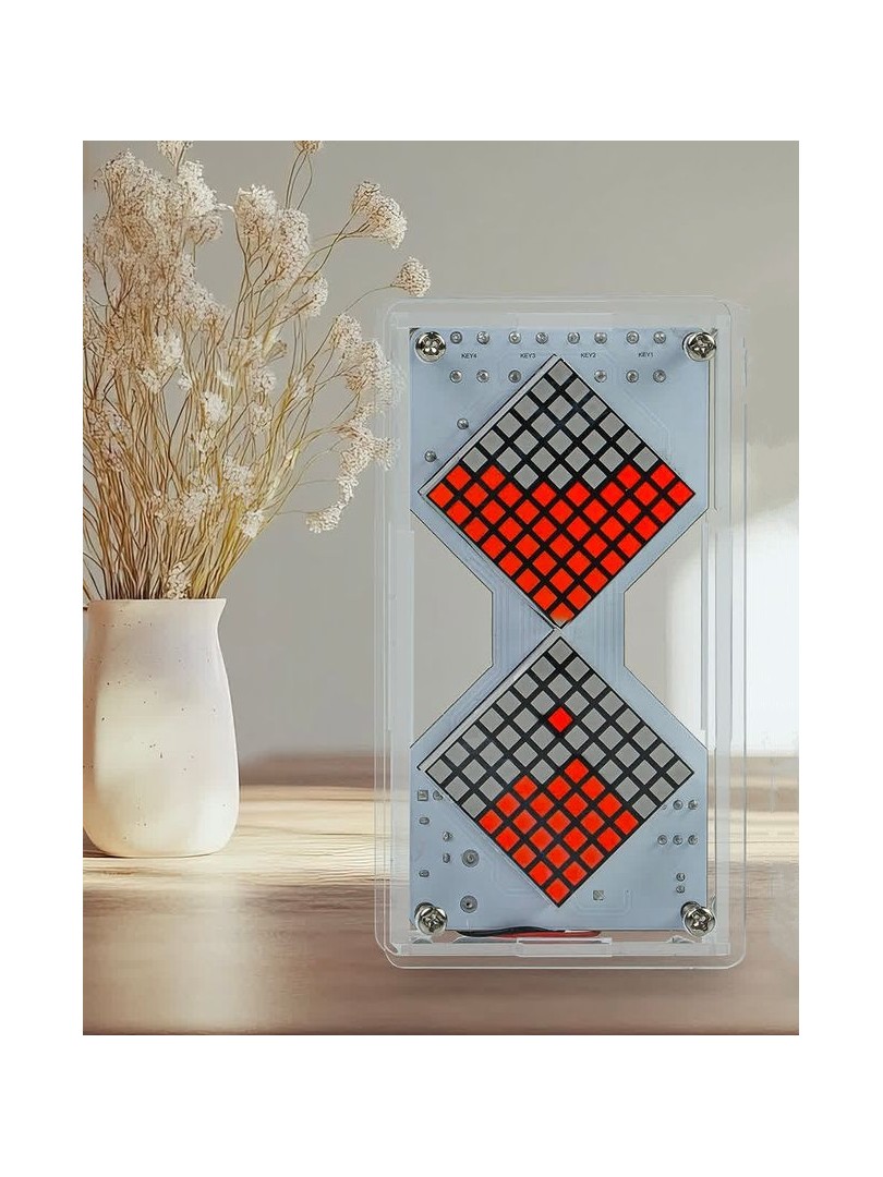 Zestaw do samodzielnego montażu czerwona klepsydra z czujnikiem DIY