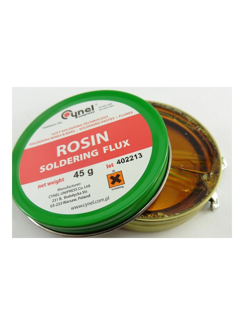 Cynel Flux na bazie kalafonii Kalafonia lutownicza 45 gr
